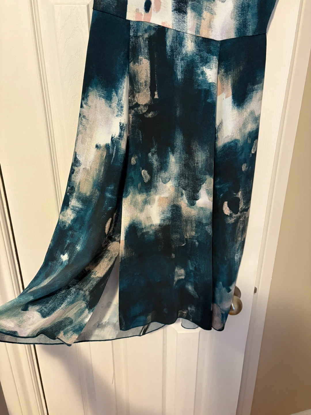 Babaton Dress Size 4 - Teal Abstract Pattern - photo 5