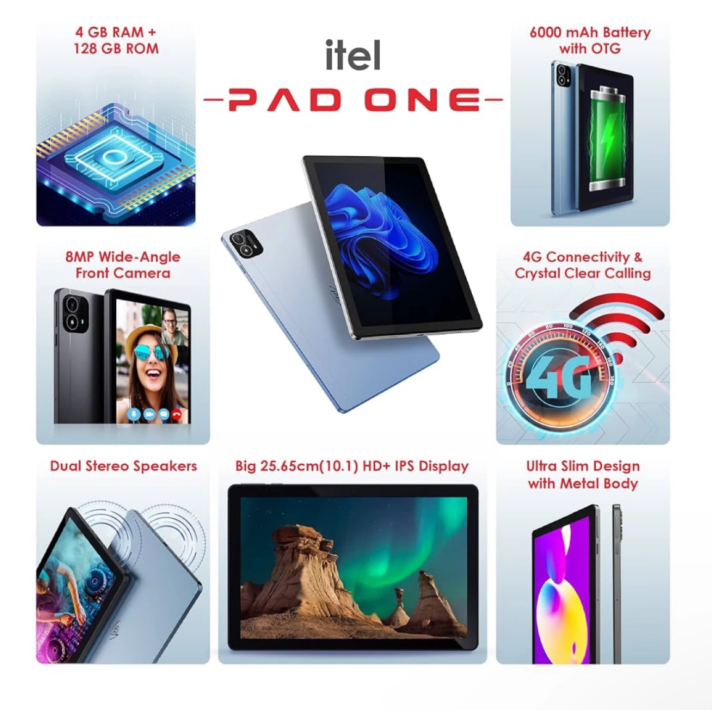 Itel Pad One - 4GB RAM, 128GB ROM - photo 5