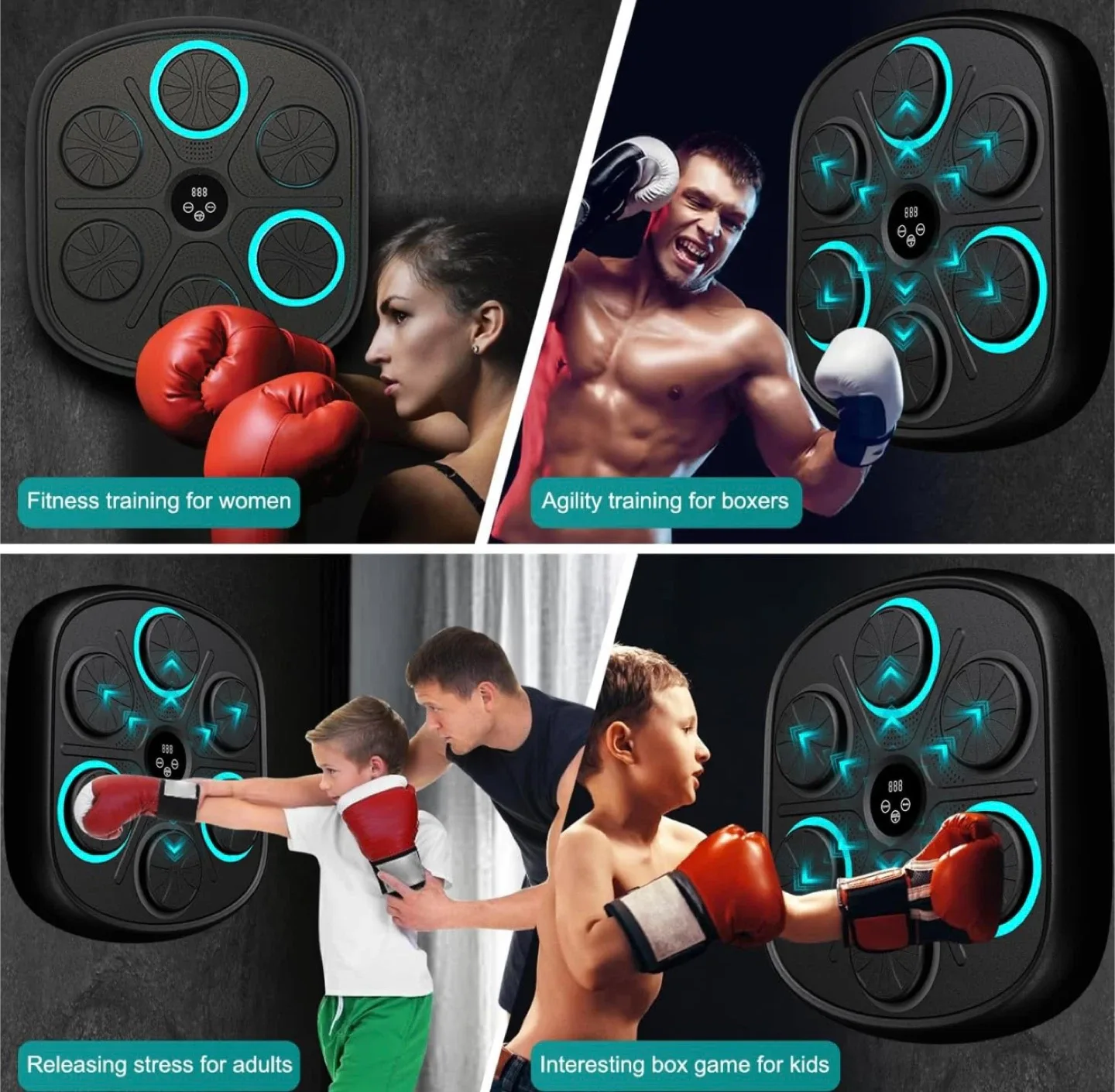 Smart Boxing Machine w/ Premium Gloves