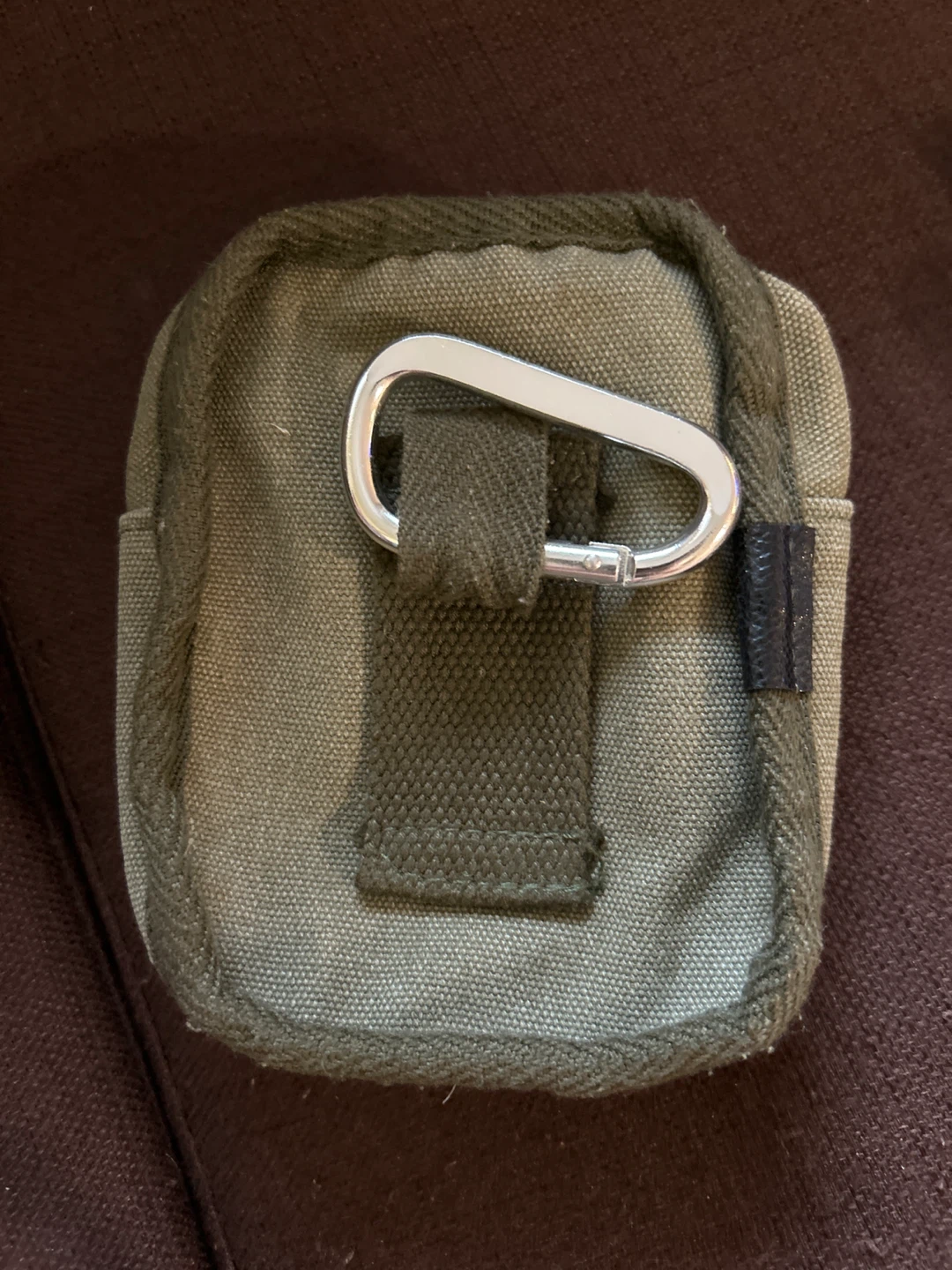 Yshda Small Canvas Pouch - Khaki - photo 2