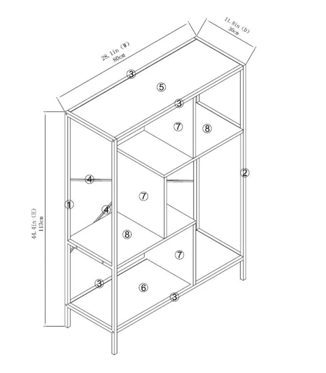 Homeworks 4-Tier Bookshelf - photo 2