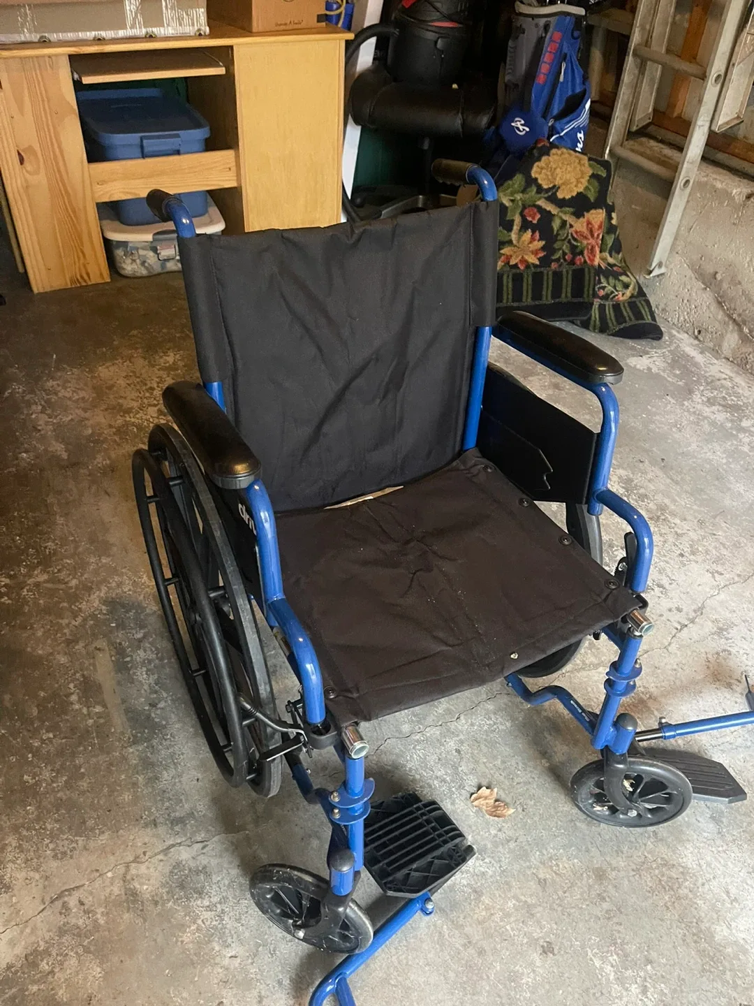 Manual  Medical Blue Wheelchair 🥕 image indicator(2)