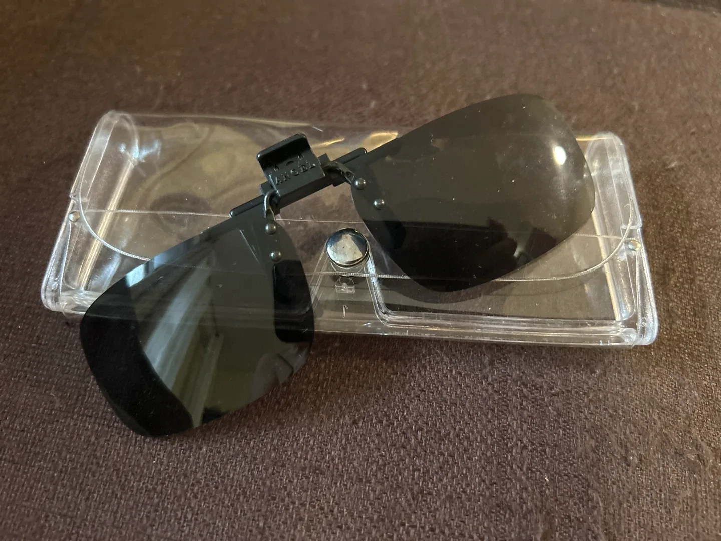 Angel Black Clip-on Sunglasses