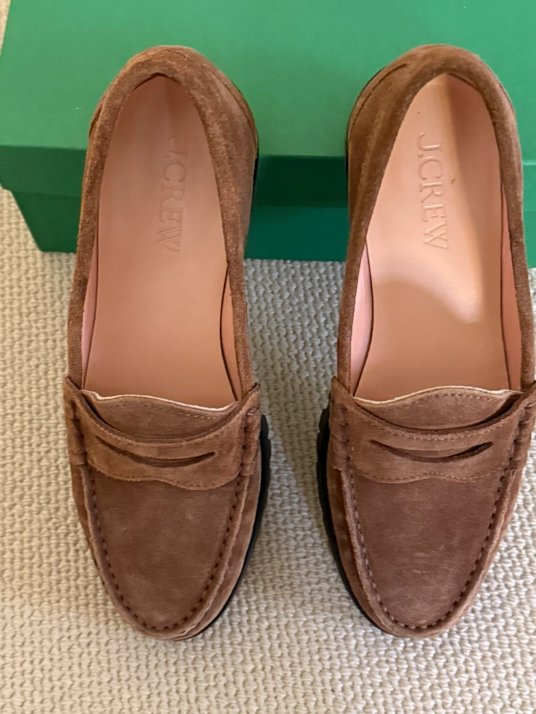 J.Crew Brown Suede Penny Loafers - Size 7.5 - photo 4