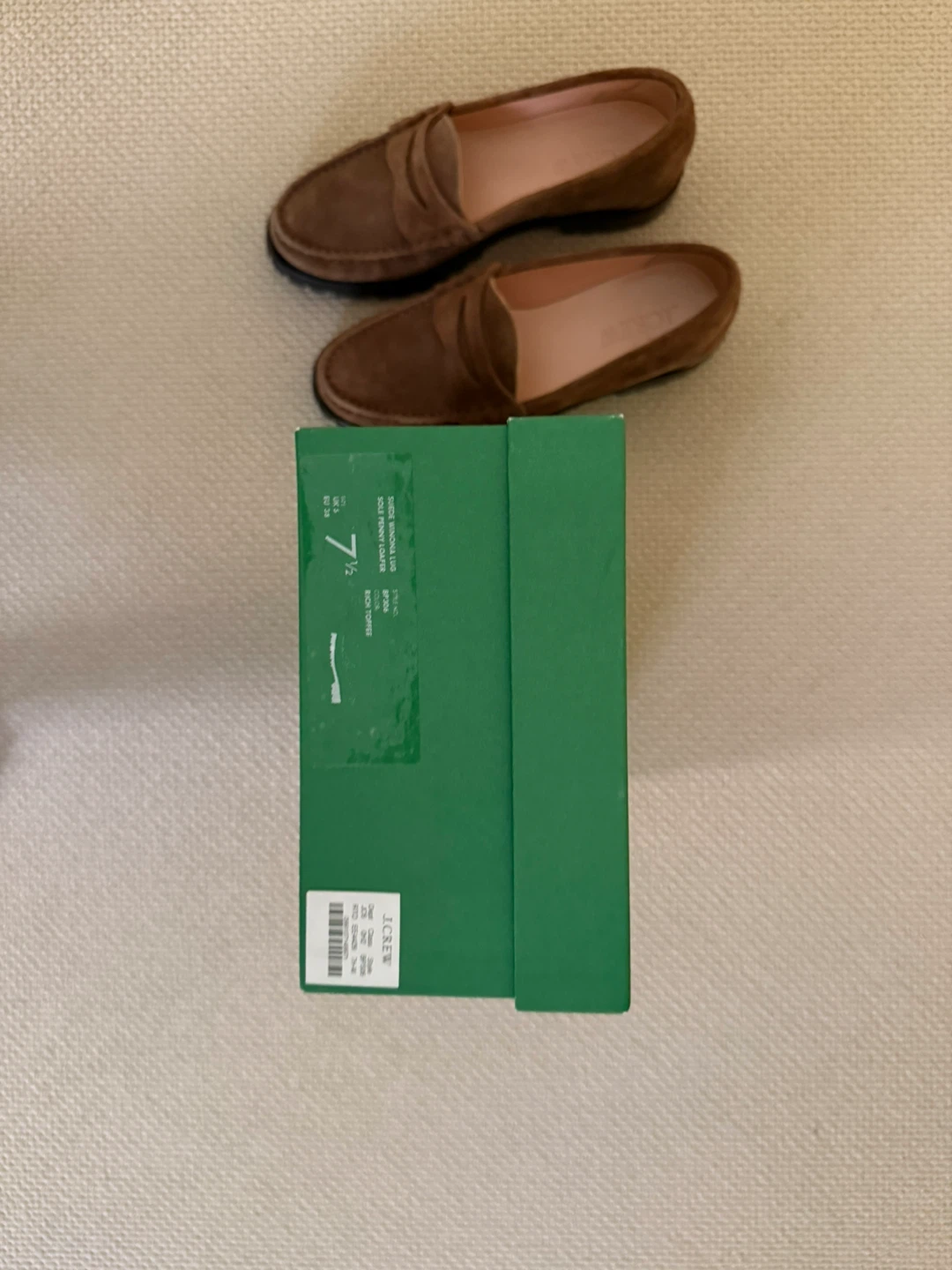 J.Crew Brown Suede Penny Loafers - Size 7.5 - photo 2