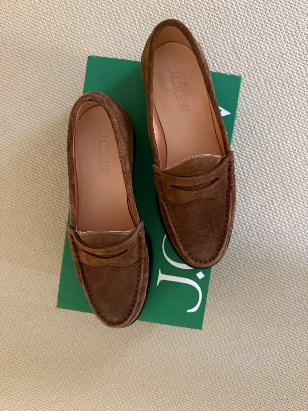 J.Crew Brown Suede Penny Loafers - Size 7.5 - photo 3