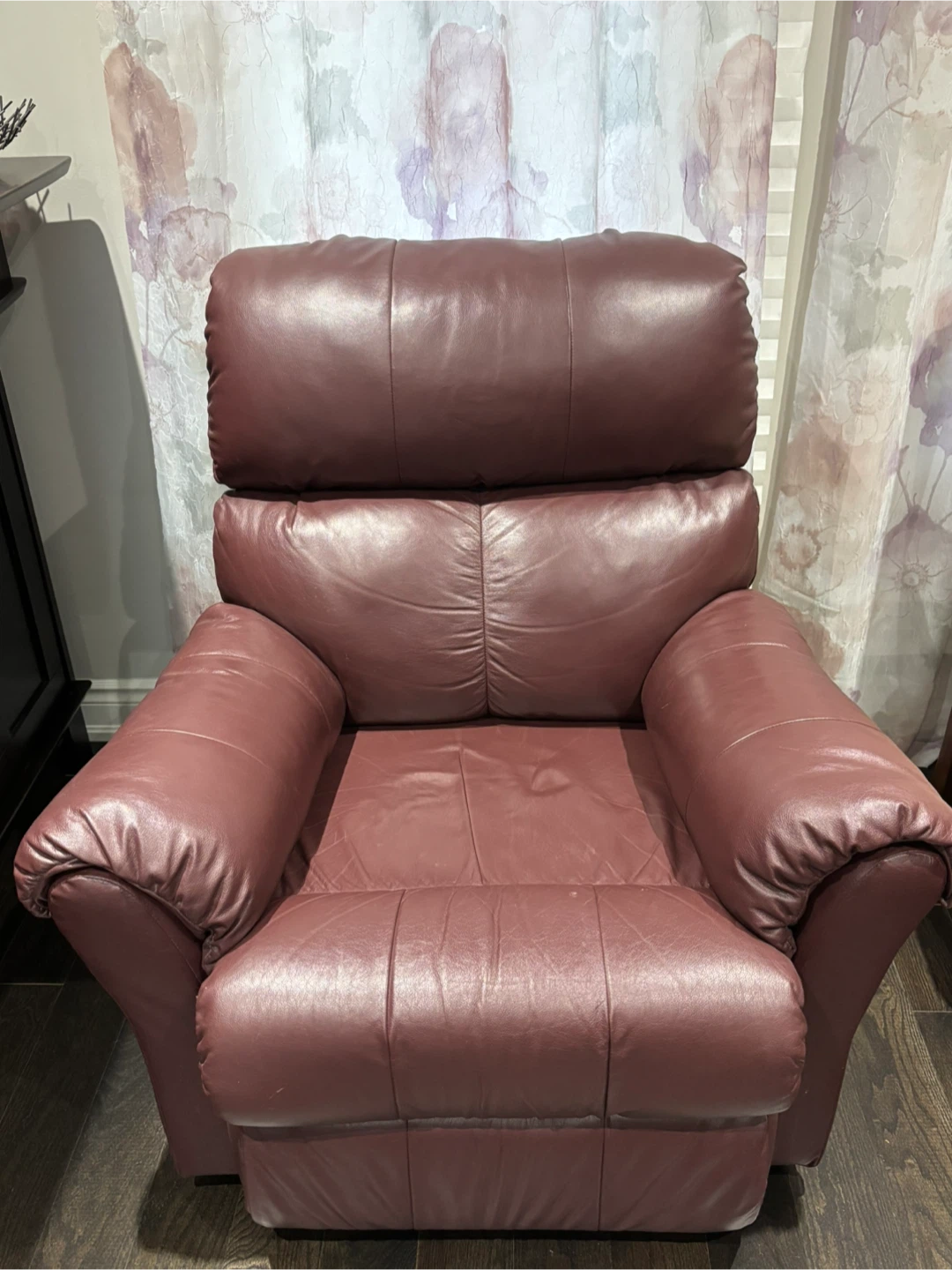 Burgundy Leather Recliner Chair