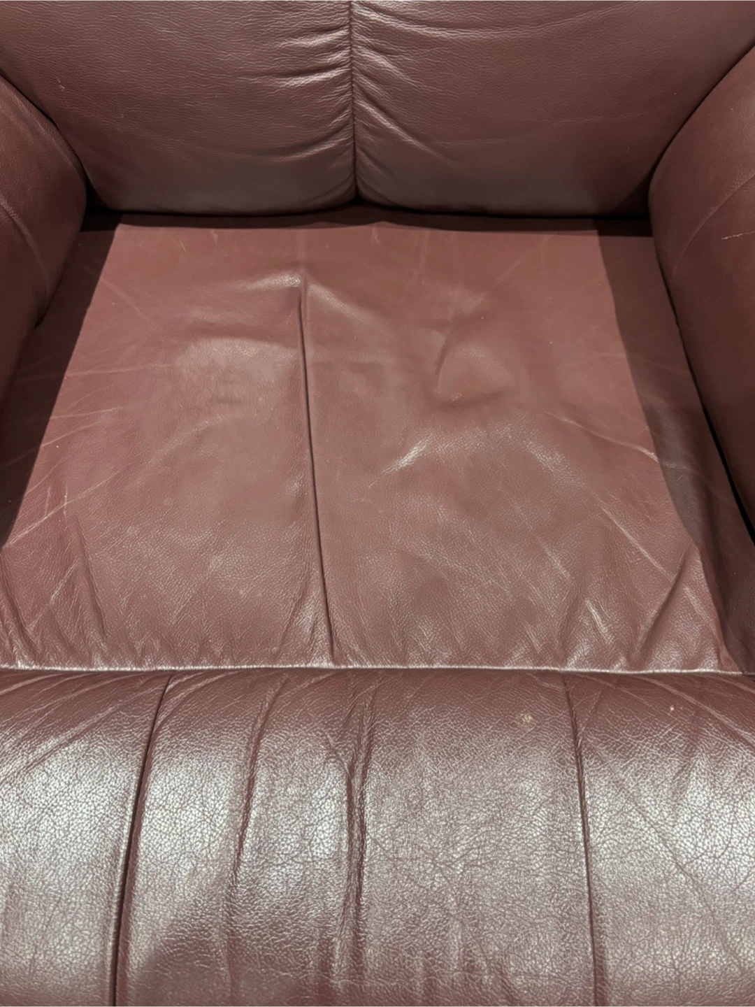 Burgundy Leather Recliner Chair - photo 3
