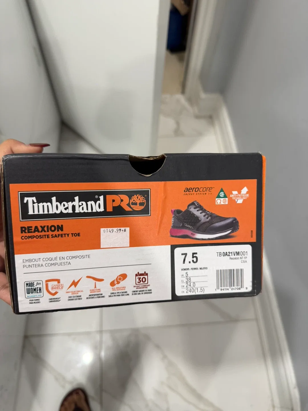 Timberland PRO Reaxion Composite Safety Toe - Size 7.5