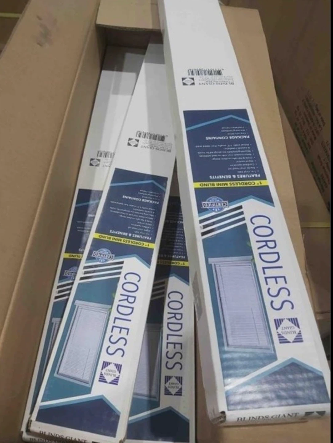 1" Cordless Mini Blind, 30.5”x72”