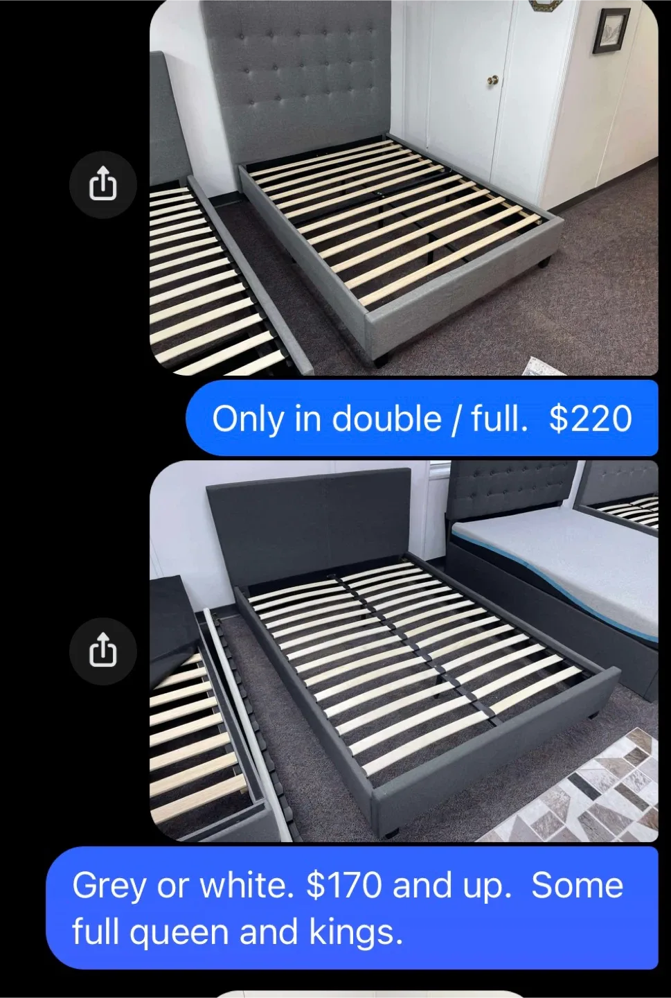 New Bed Frames at Used Prices. w/warranty image indicator(2)