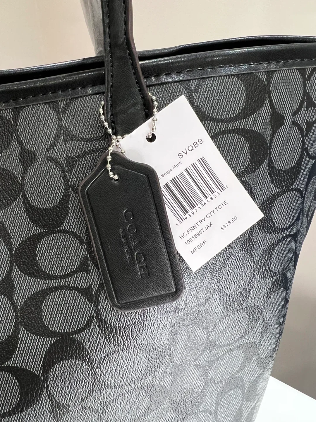 Black coach Tote shoulder bag image indicator(3)