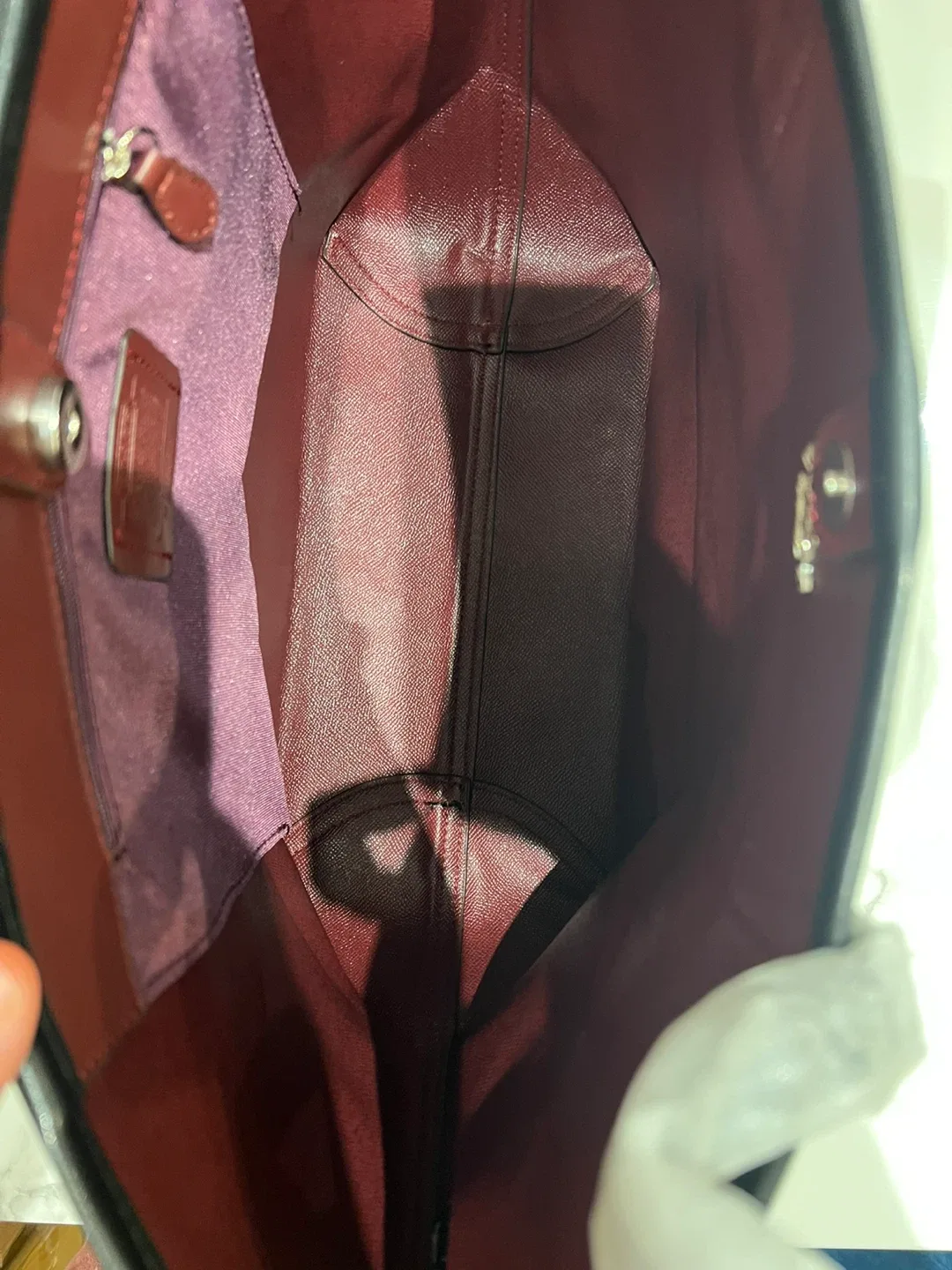 Black coach Tote shoulder bag image indicator(6)