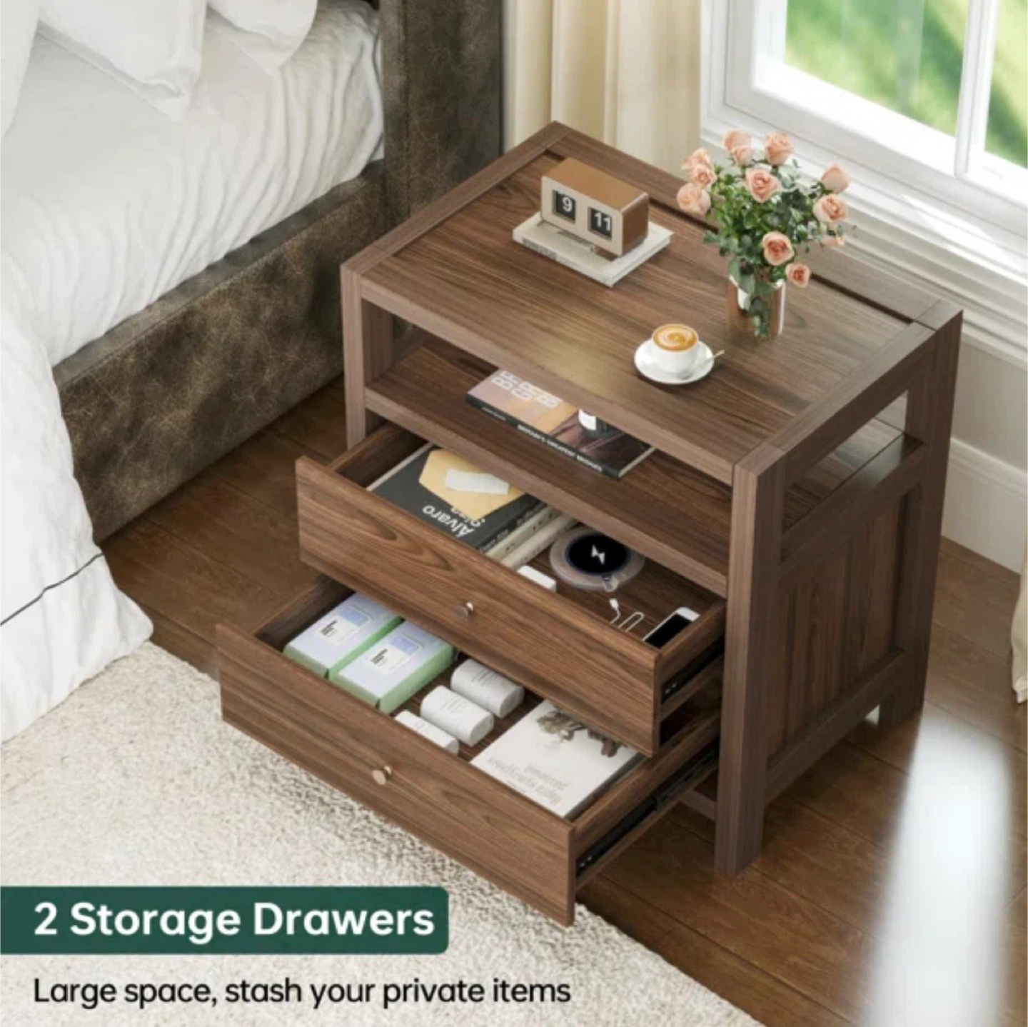 Brand New in Box Yannakeas 2 Drawers 24" W Dresser, 1pc - photo 3