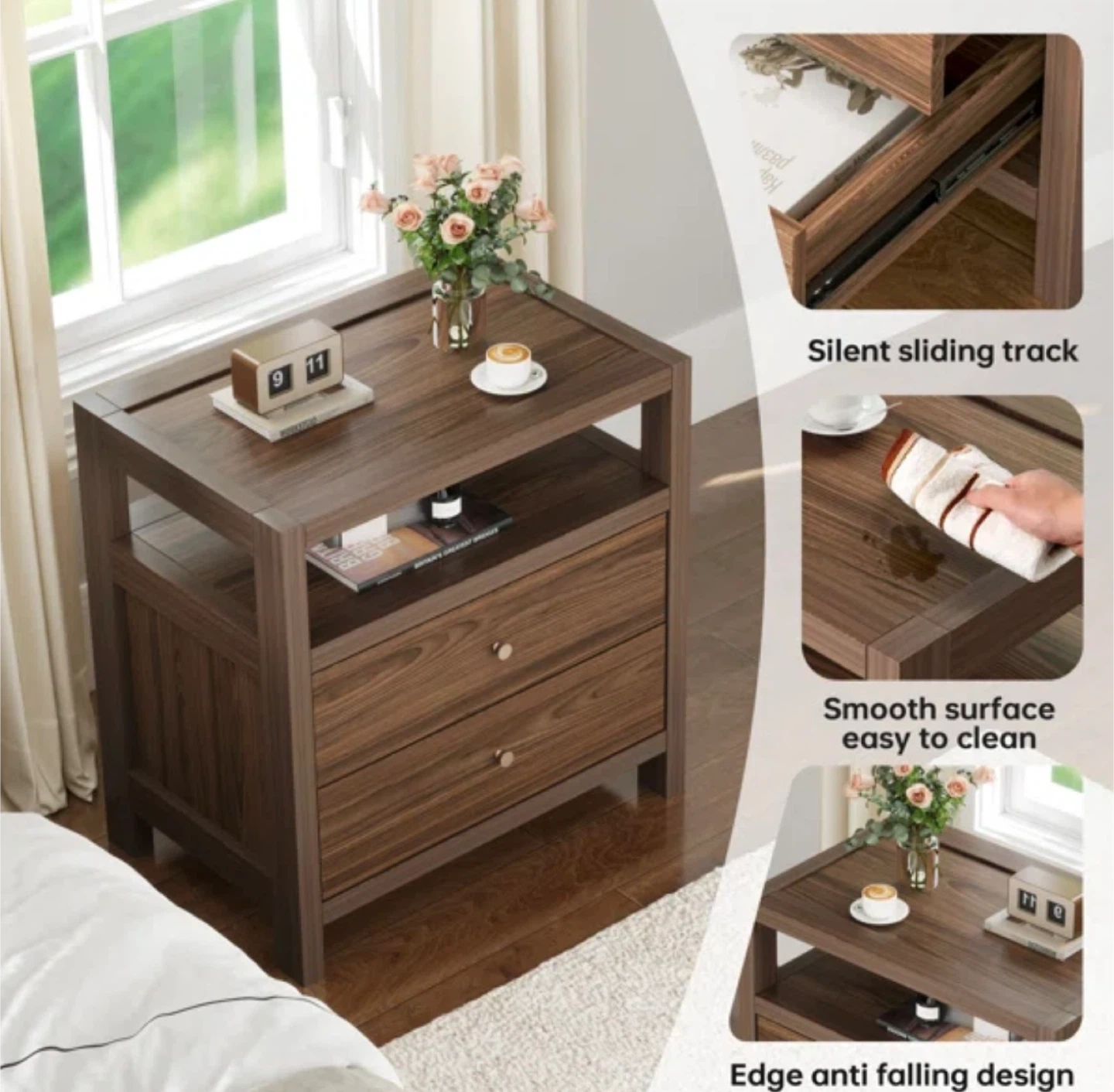 Brand New in Box Yannakeas 2 Drawers 24" W Dresser, 1pc - photo 2