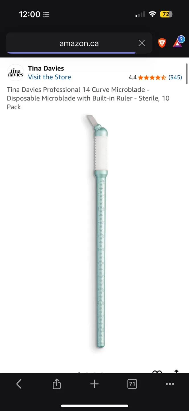 *New* $390 5x 10-Pack Tina Davies 14 Curve Microblade image indicator(3)