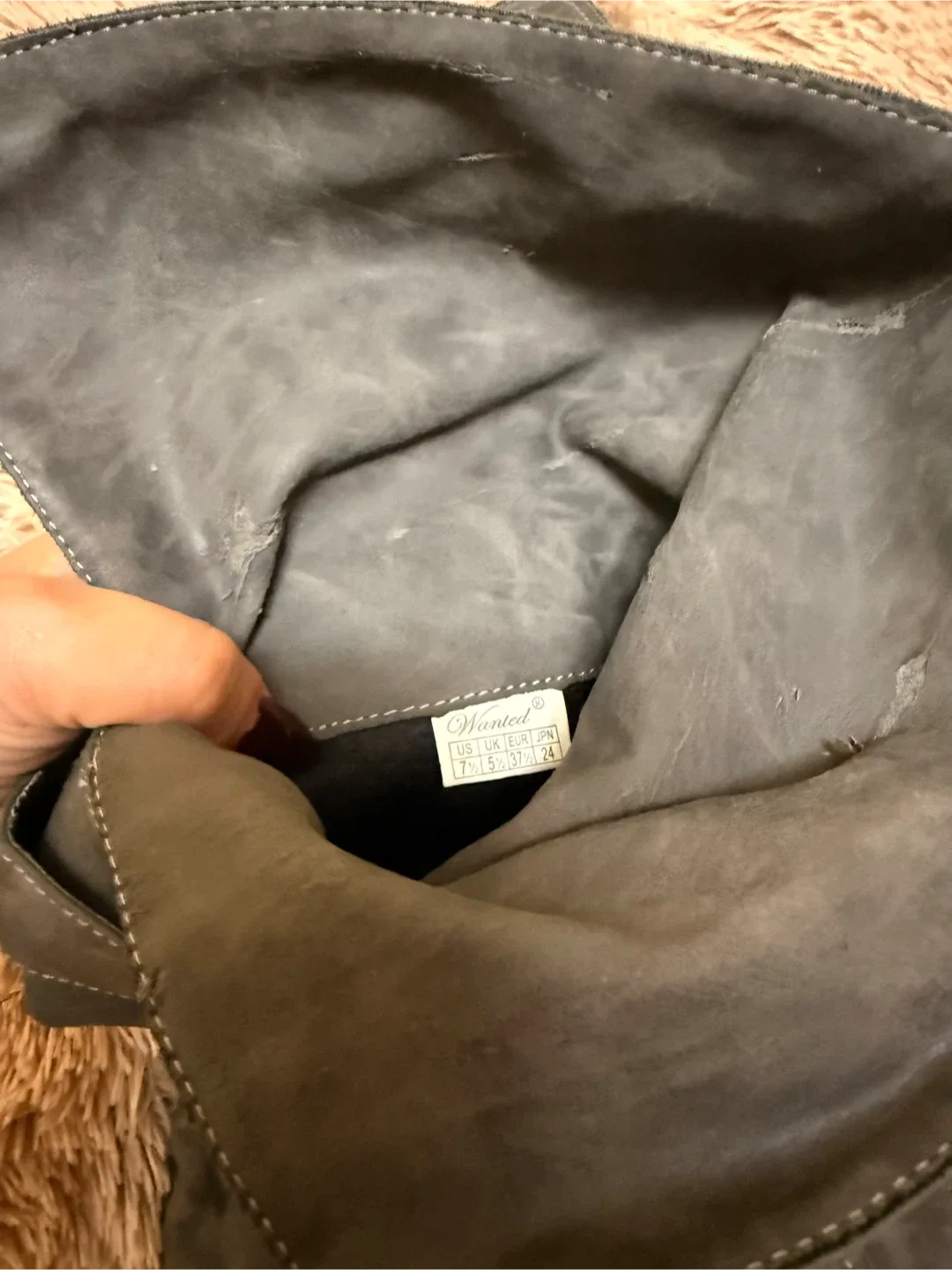 Grey Over-the-Knee Boots  🥕 image indicator(4)