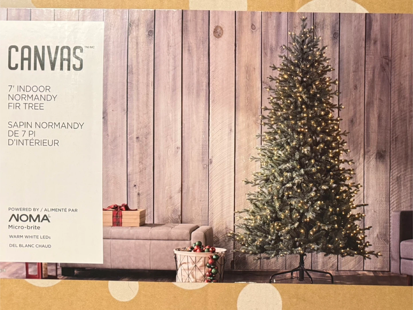 Canvas 7' Normandy Fir Tree with NOMA Micro-brite LEDs - photo 4