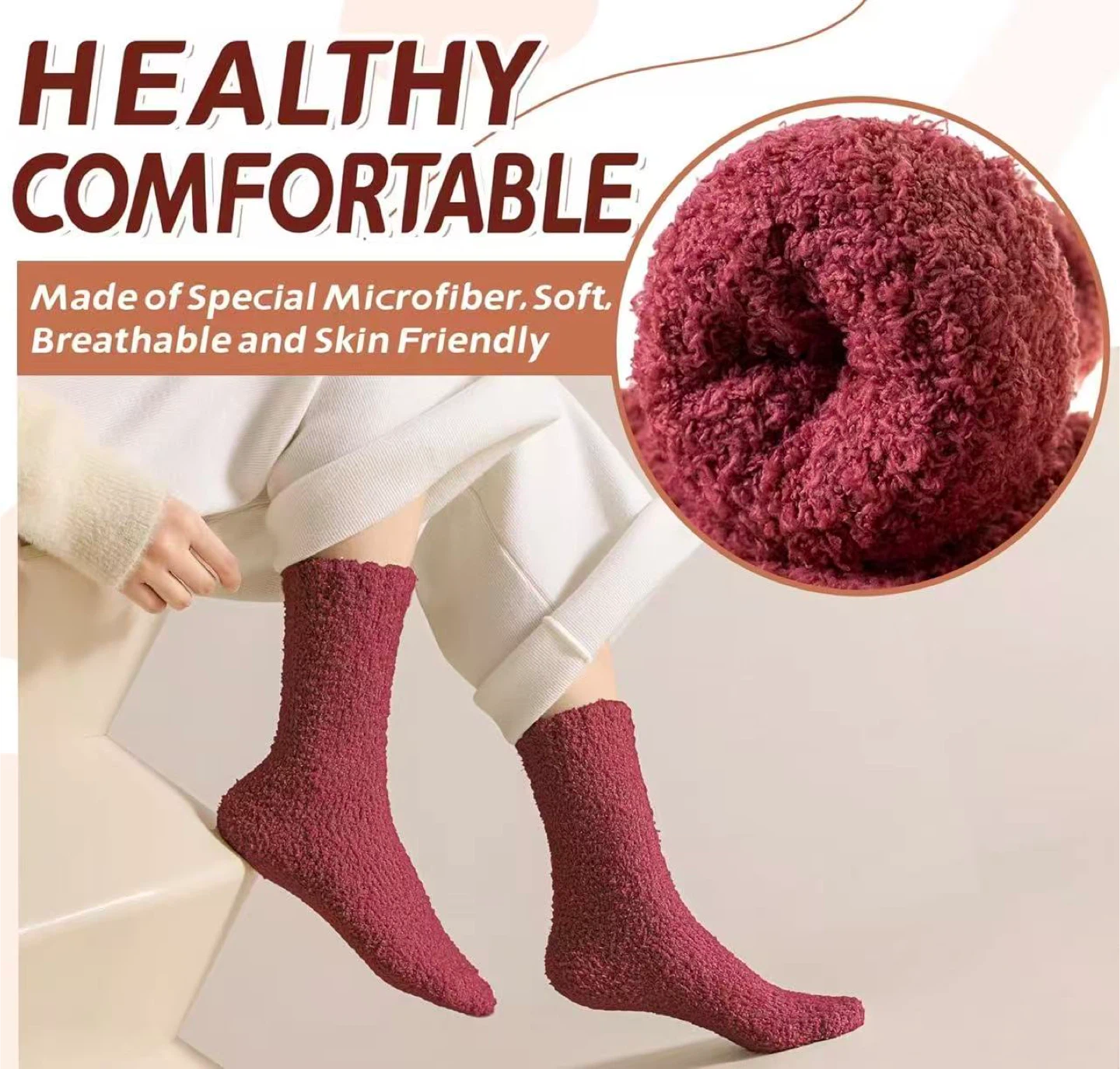 Winter Warm Plush Socks - Fuzzy & Soft! - photo 3