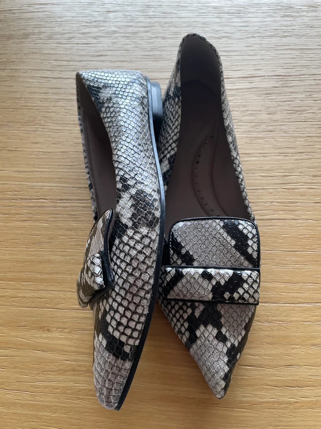 Snakeskin Flats - Size 38 - photo 2