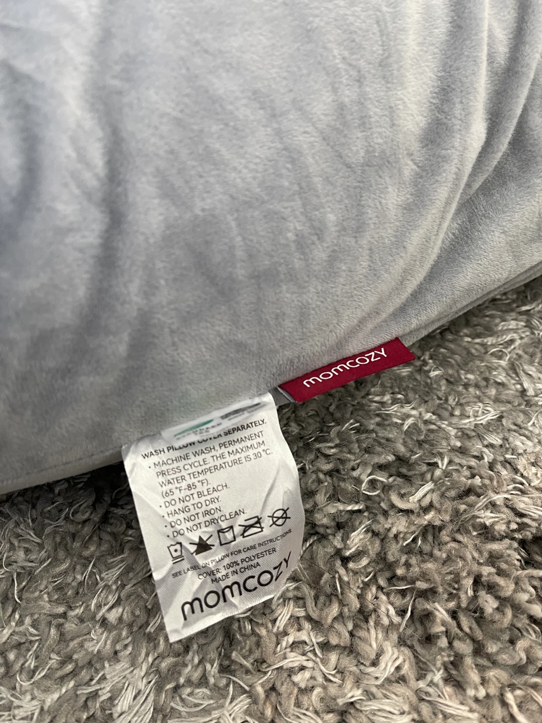 Momcozy Full Body Pregnancy Pillow - Gray - photo 3