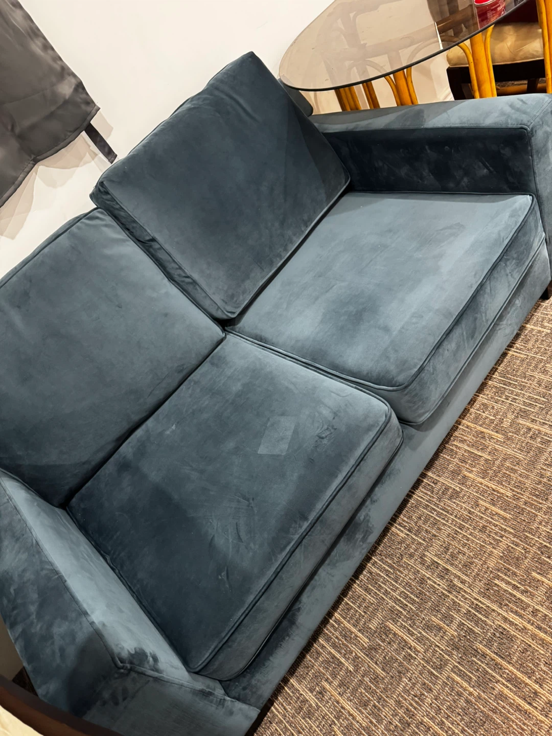 Dark Grey Loveseat Sofa - photo 5