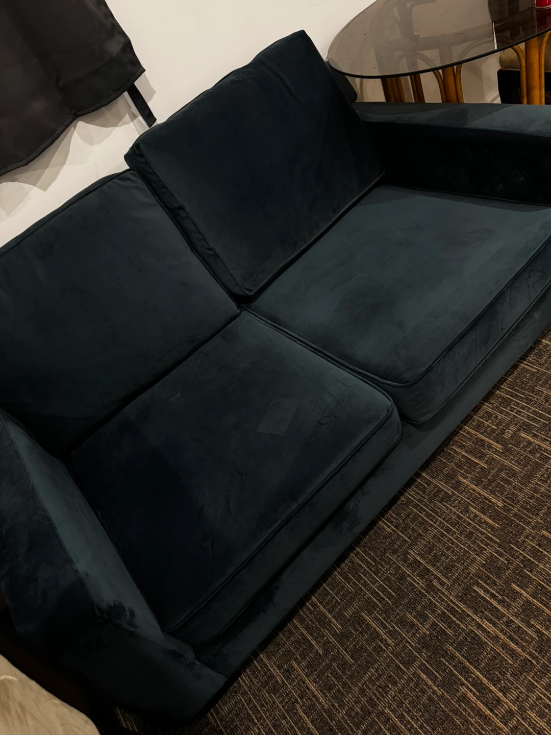 Dark Grey Loveseat Sofa - photo 2