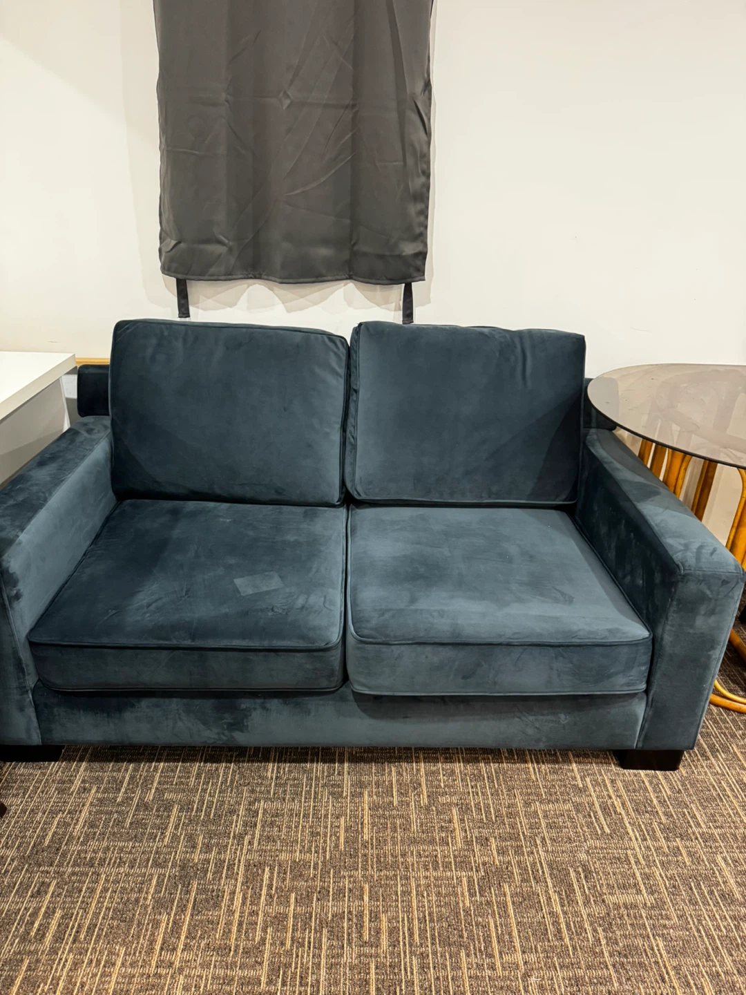 Dark Grey Loveseat Sofa - photo 3