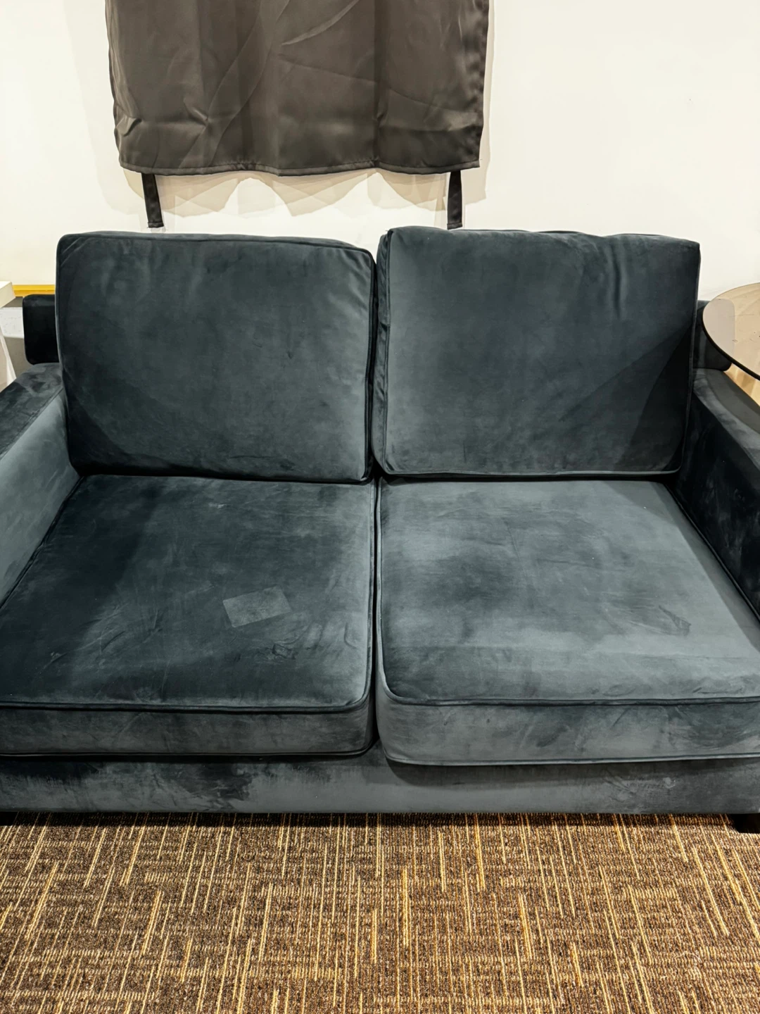 Dark Grey Loveseat Sofa - photo 4