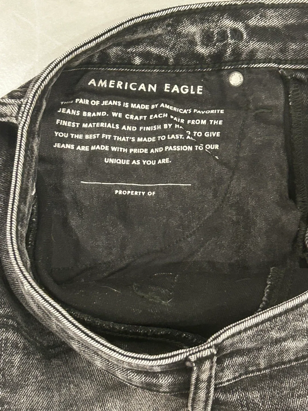 American Eagle Men’s Jeans - Black Wash image indicator(5)