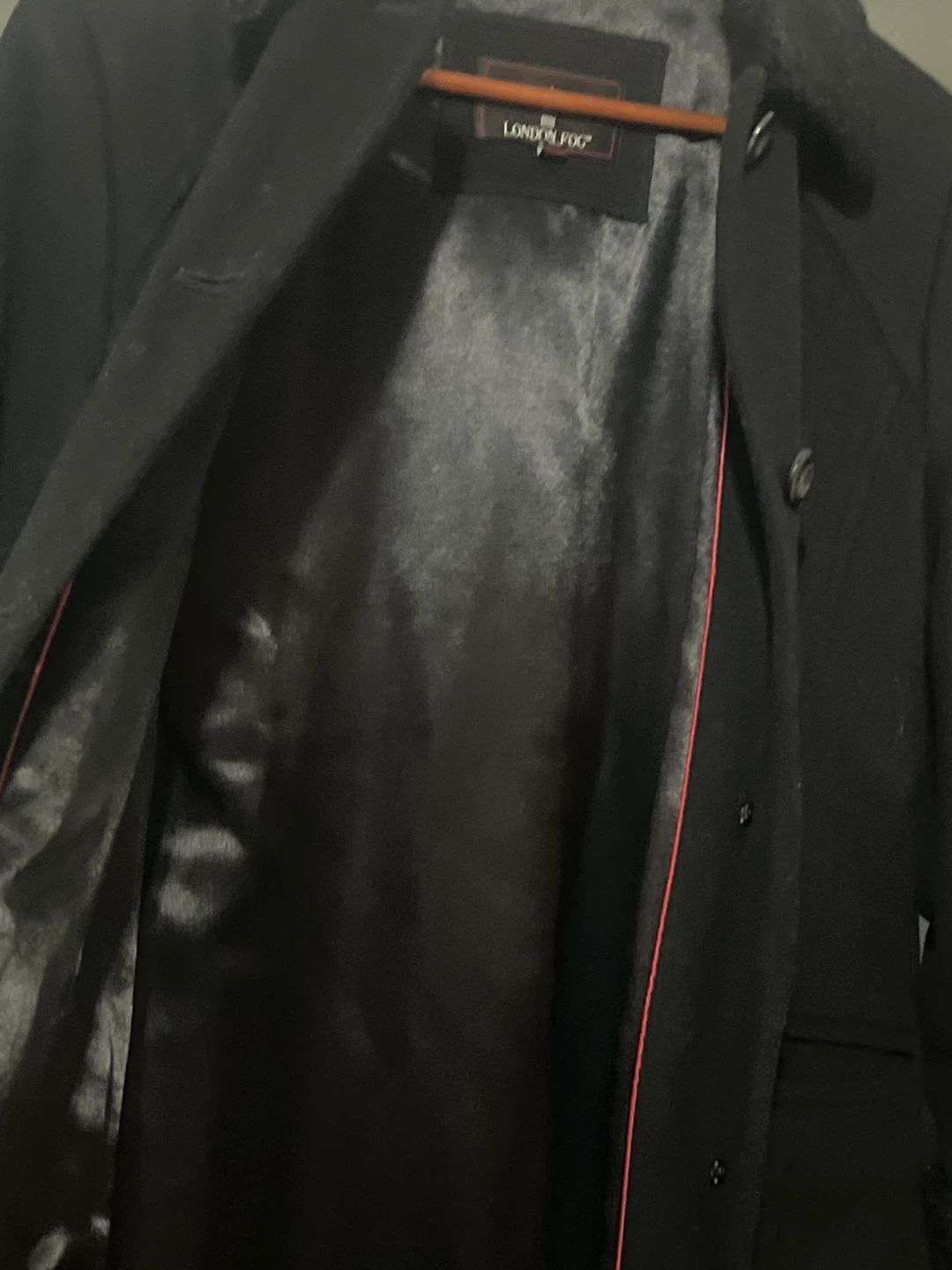 London Fog Black Wool Coat - Size 10 - photo 2