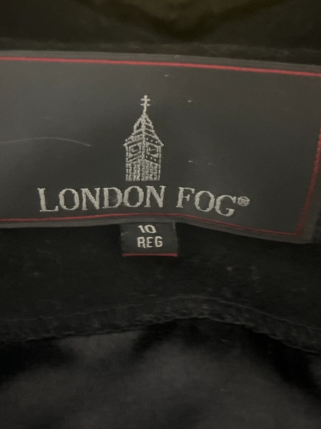 London Fog Black Wool Coat - Size 10 image indicator(5)