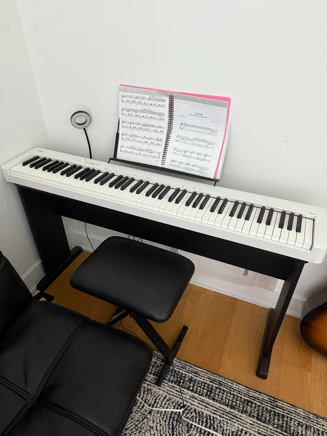 Casio CDP-S110 White Digital Piano with Stand