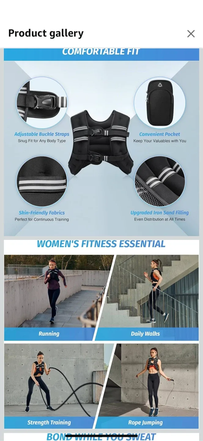 Zelus Weighted Vest - 8 lb image indicator(4)