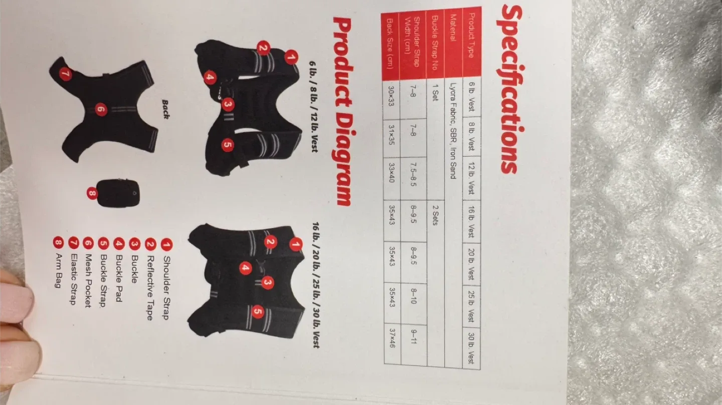 Zelus Weighted Vest - 8 lb image indicator(2)