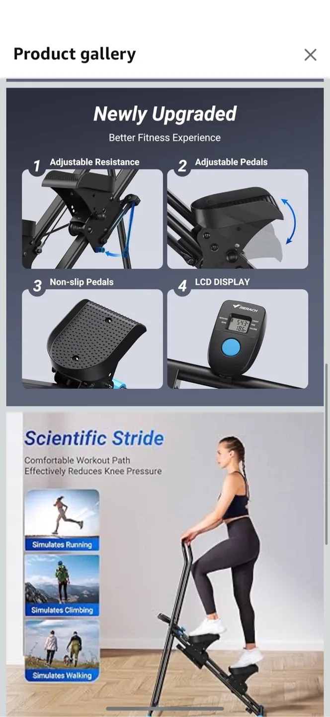 MERACH Stairmaster for Home Gym Exercise image indicator(5)