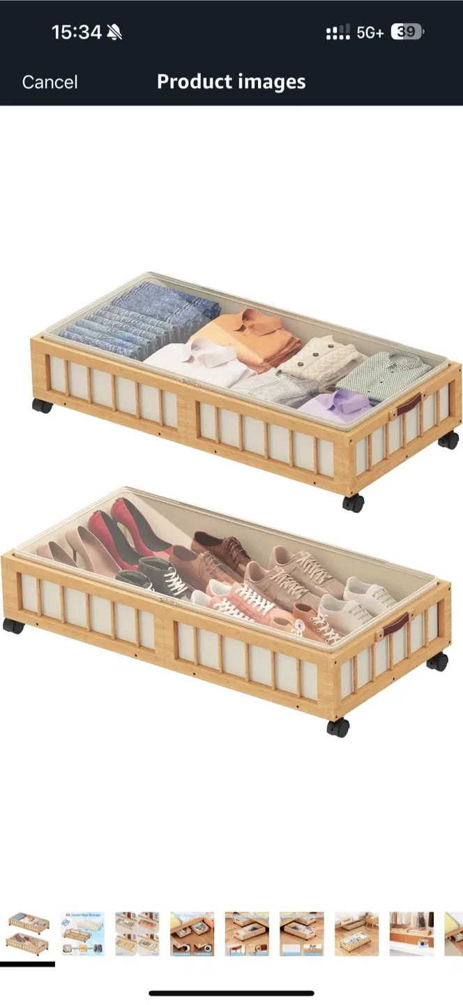 1 Under Bed Storage Container with Wheels image indicator(2)