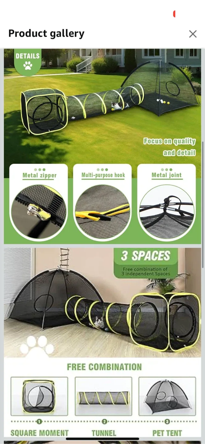 ViyoHome Outdoor Cat Enclosure image indicator(2)