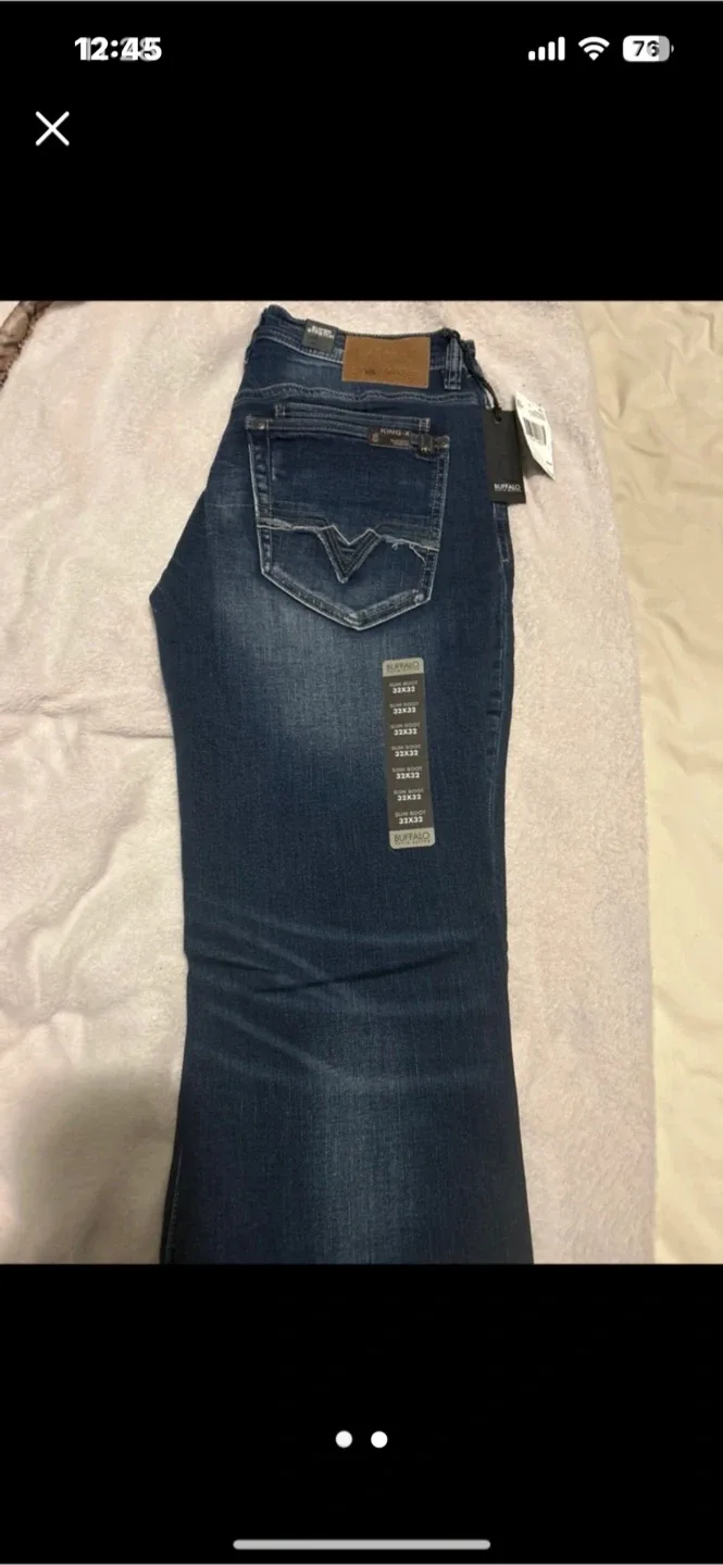 Buffalo King-X Slim Boot Stretch Men’s Jeans W32 L32 - New image indicator(8)