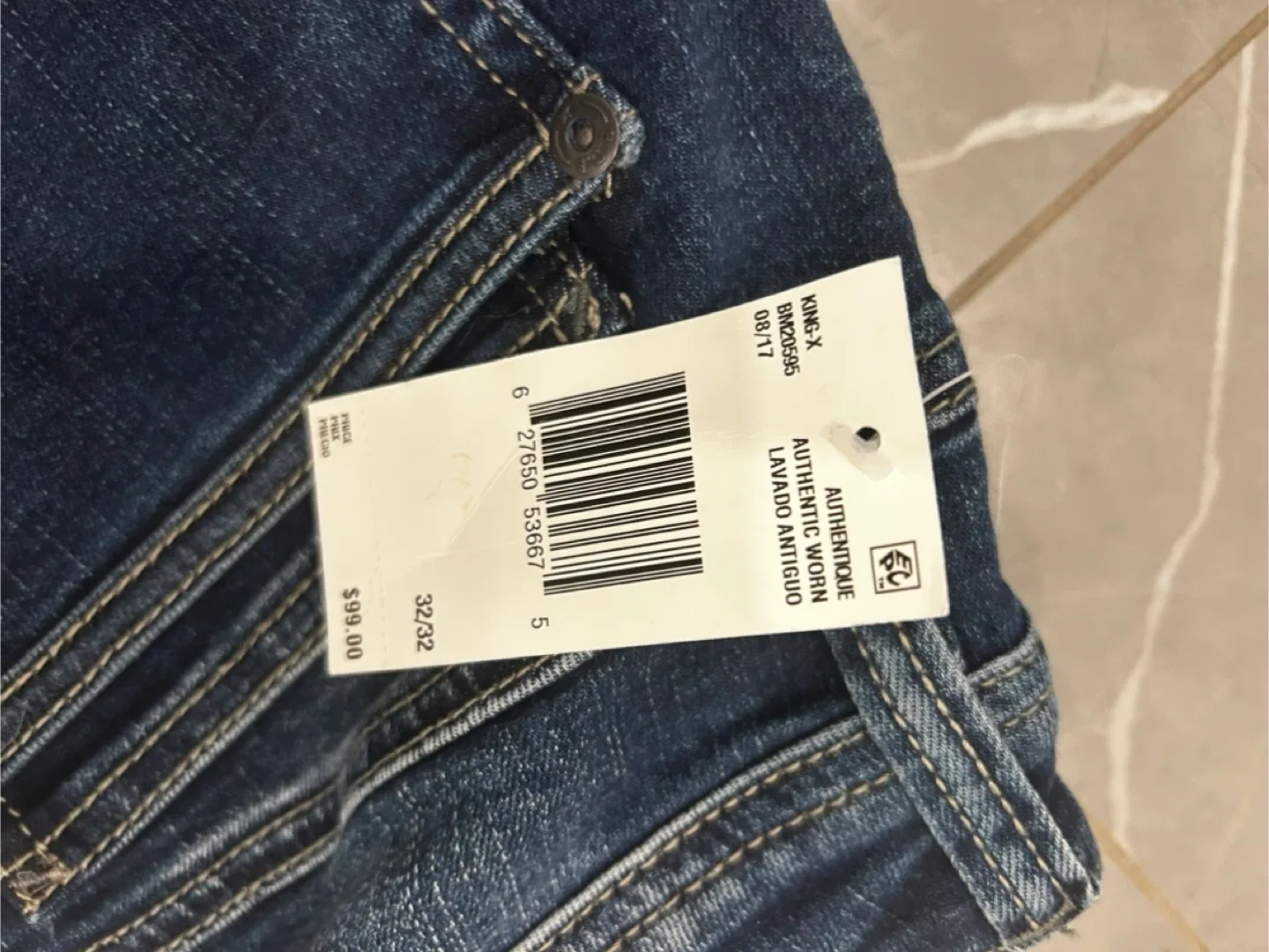 Buffalo King-X Slim Boot Stretch Men’s Jeans W32 L32 - New image indicator(6)