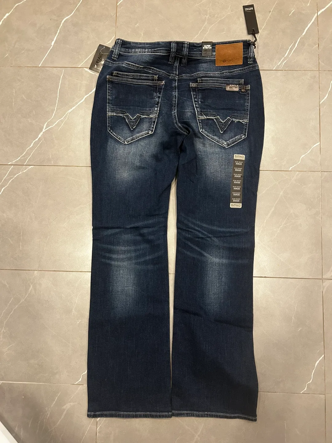 Buffalo King-X Slim Boot Stretch Men’s Jeans W32 L32 - New image indicator(2)