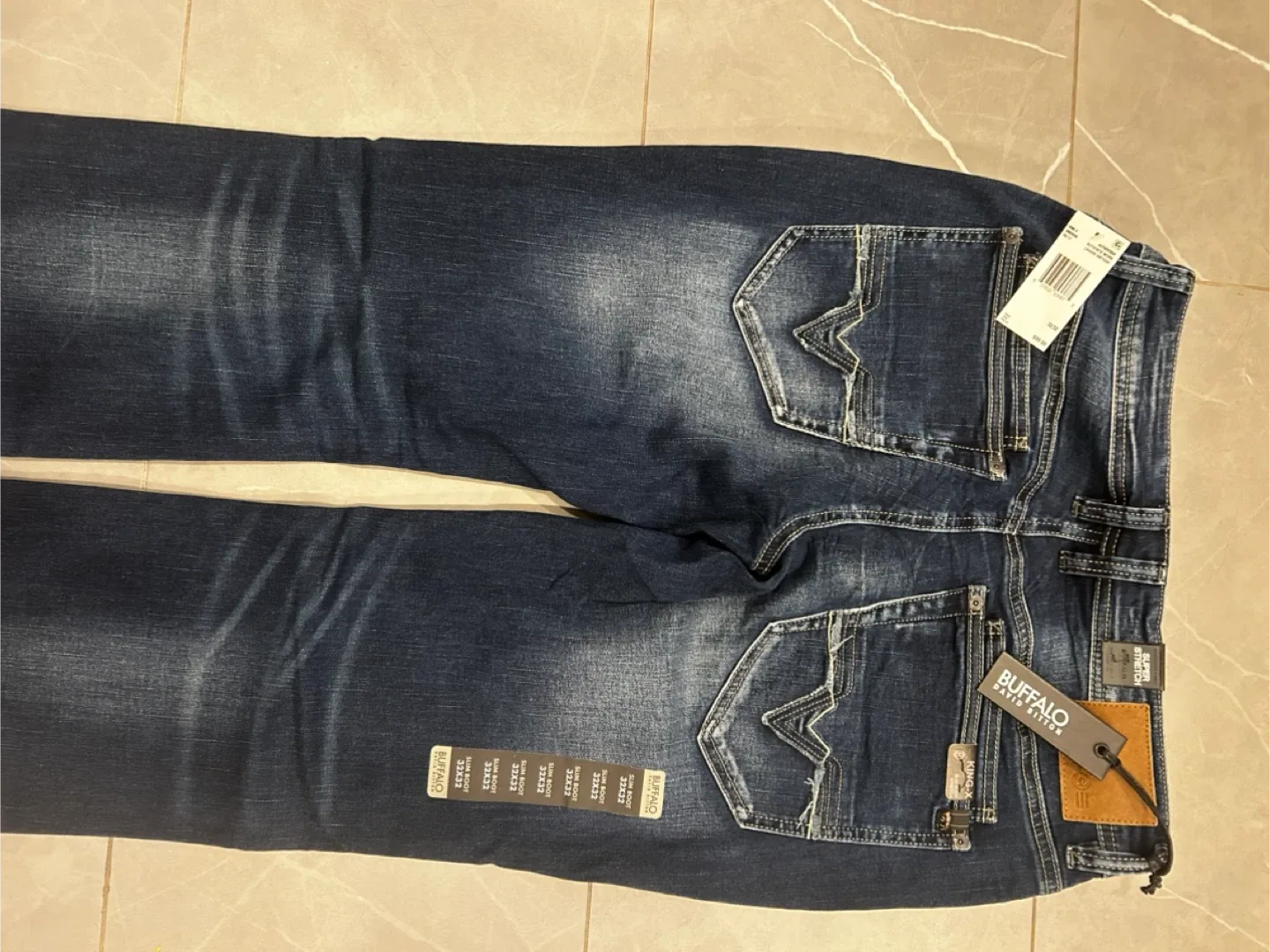 Buffalo King-X Slim Boot Stretch Men’s Jeans W32 L32 - New image indicator(4)