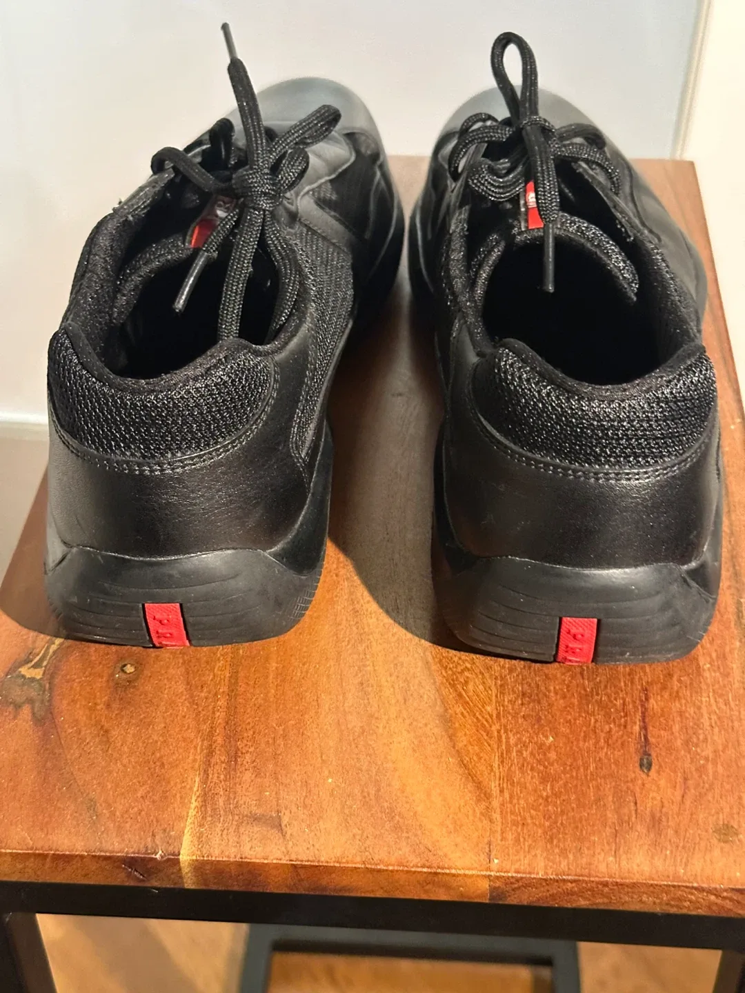 Prada Black Leather Sneakers image indicator(2)