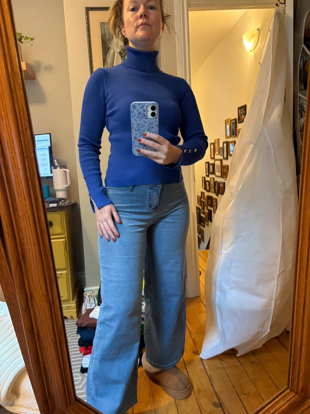 Blue Turtleneck Sweater - photo 2