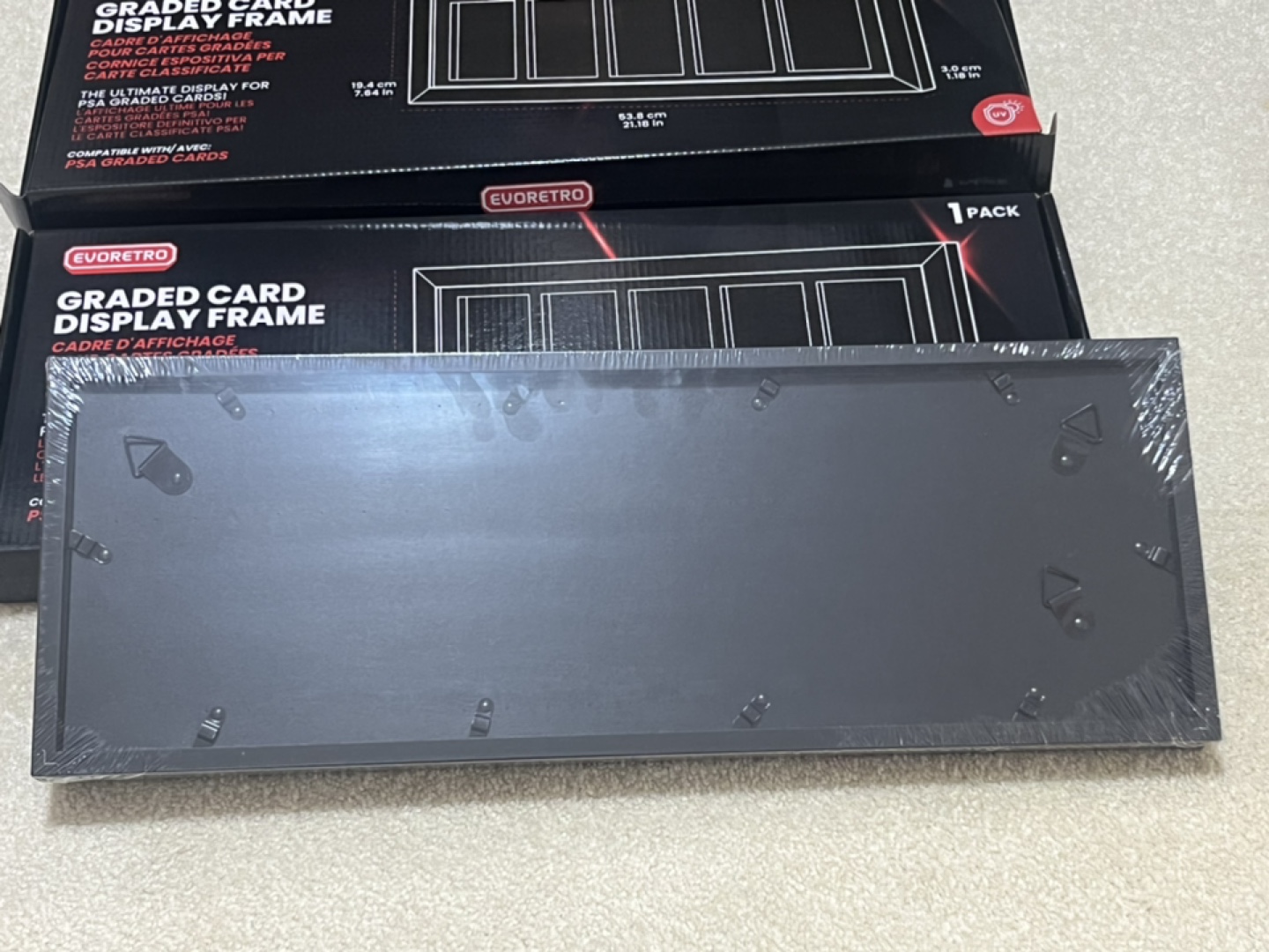 PSA Graded Wooden Frame Display with UV - photo 3