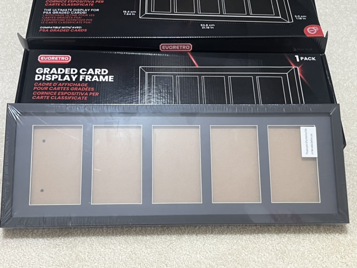 PSA Graded Wooden Frame Display with UV - photo 2