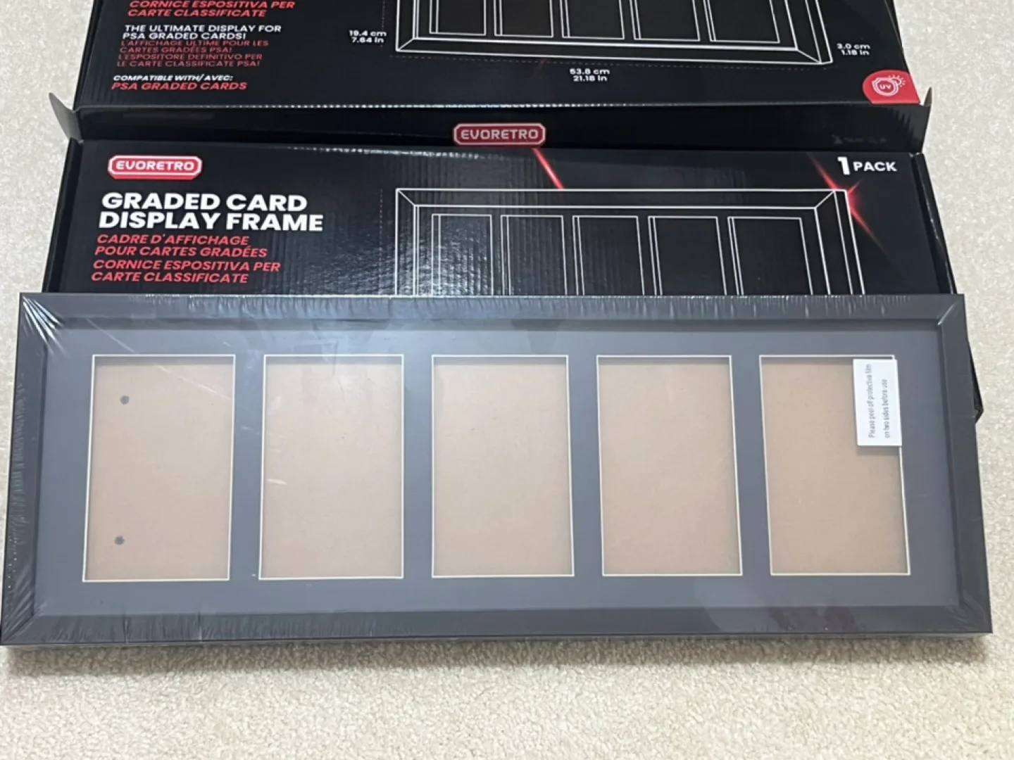 PSA Graded Wooden Frame Display with UV image indicator(2)