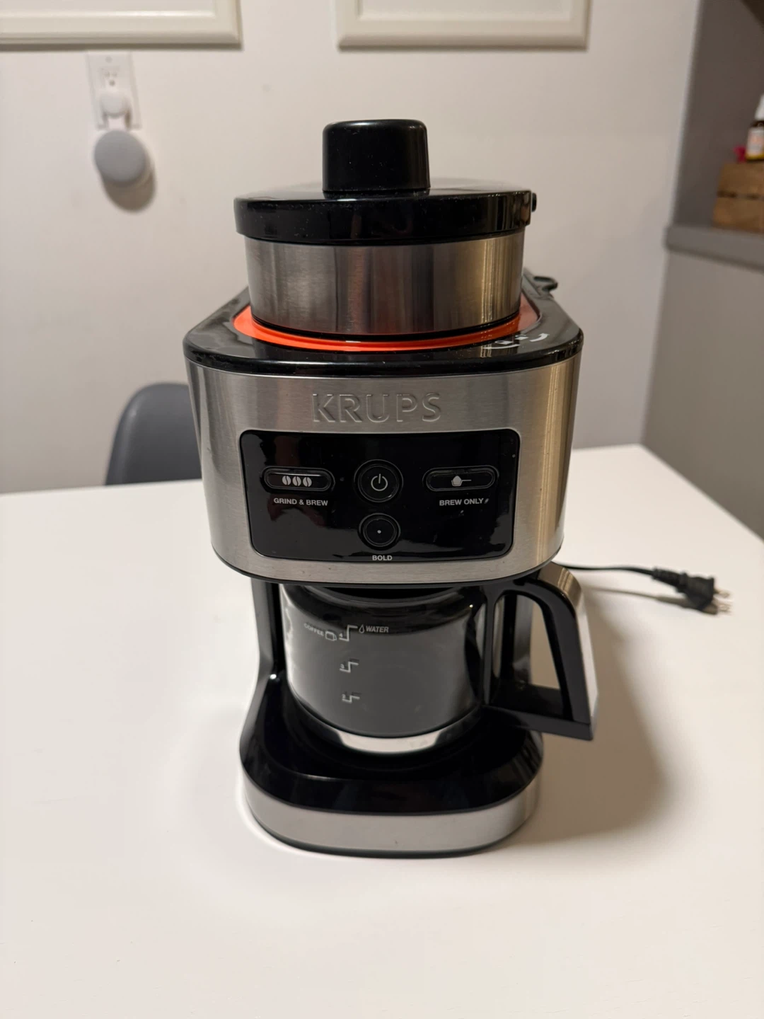 Krups Grind and Brew 2 in 1 Coffee Grinder & Maker