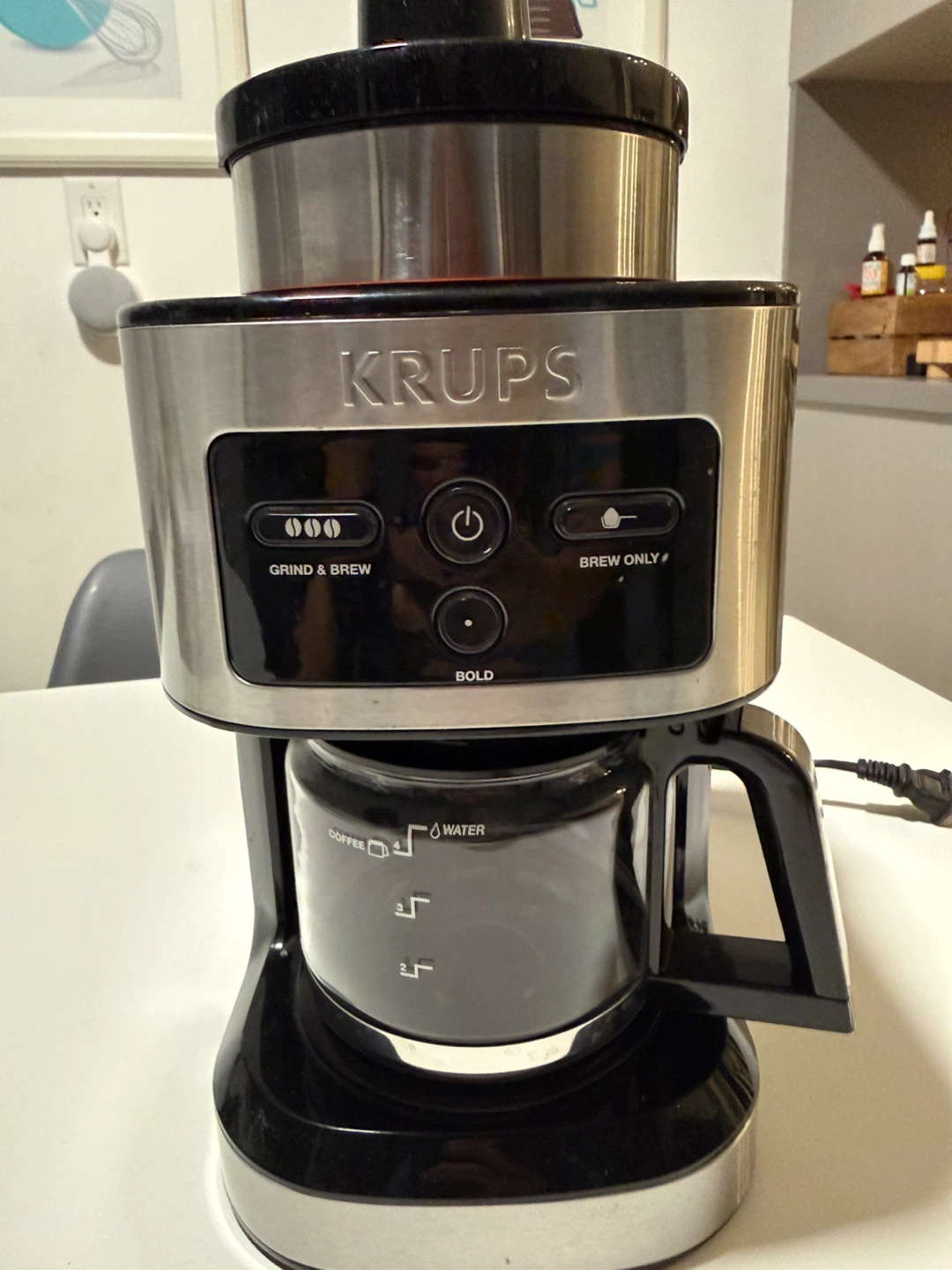 Krups Grind and Brew 2 in 1 Coffee Grinder & Maker - photo 3