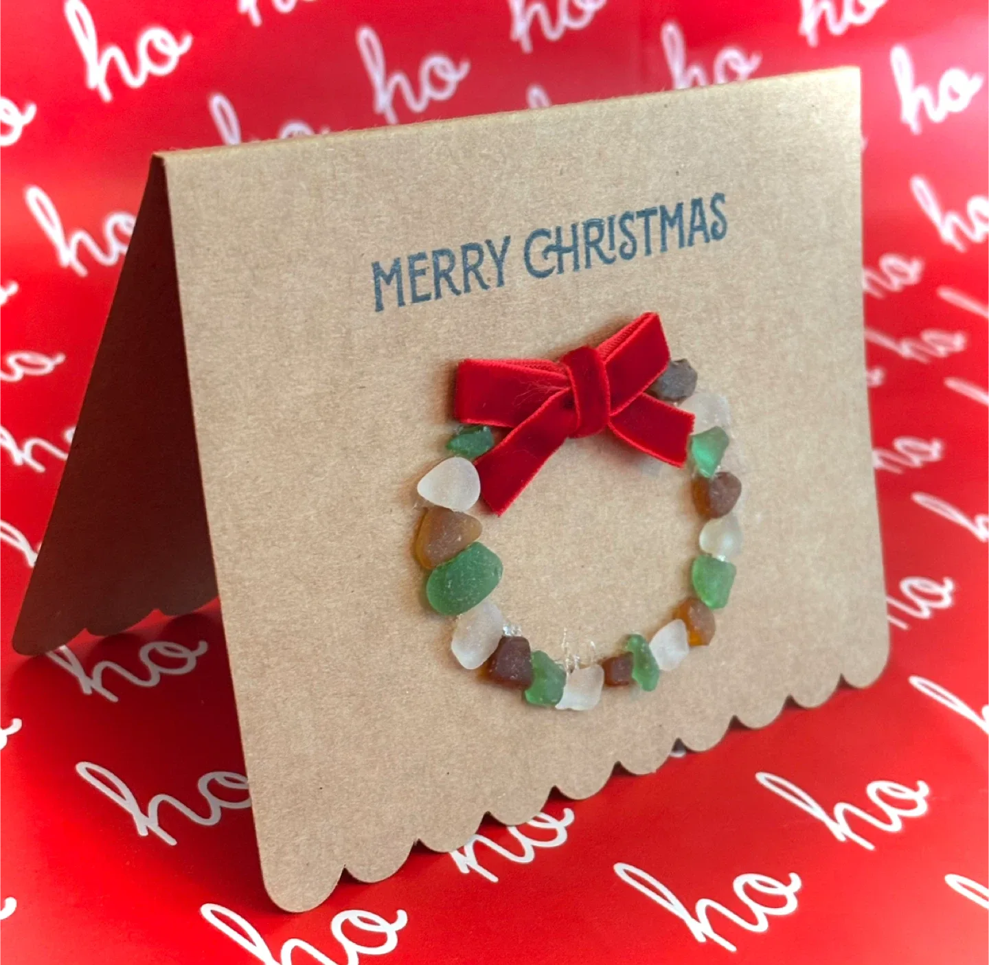 $5.00 Handmade ‘Beach Glass’ Christmas Cards image indicator(4)